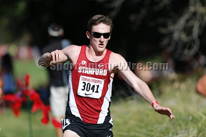 2014StanfordCollMen-111.JPG - College race at the 2014 Stanford Cross Country Invitational, September 27, Stanford Golf Course, Stanford, California.
